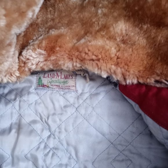 Vintage 1960's Land N Lakes Sportswear Red Men's Jacket - Picture 3 of 9